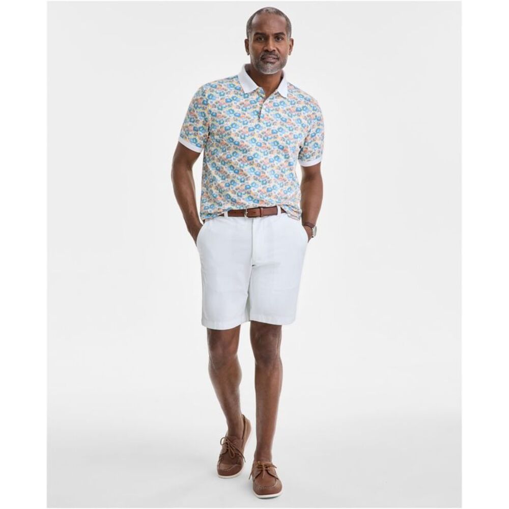 Club Room Mens Hale Floral Pique Polo Shirt, NWT